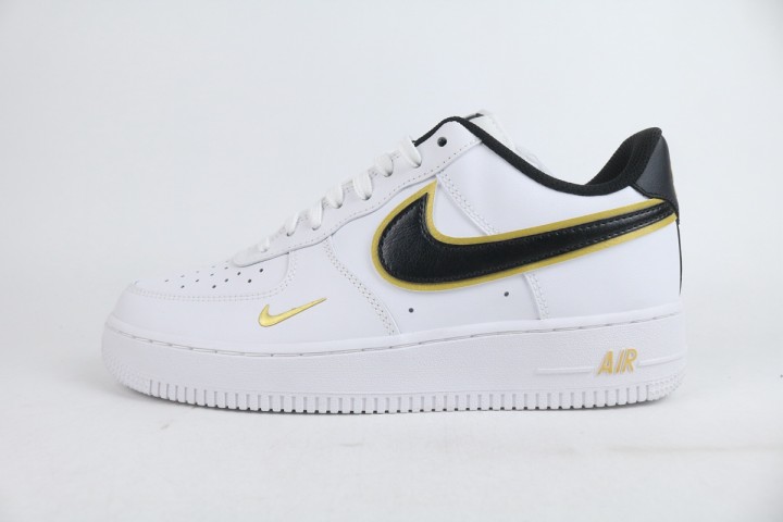 Nike Air Force 1 Low '07 LV8 Double Swoosh White Metallic Gold