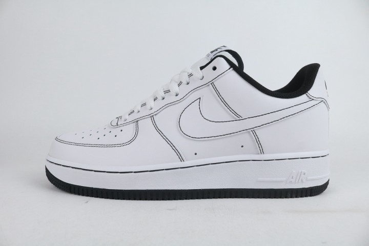 Nike Air Force 1 Low 07 Contrast Stitch White Black