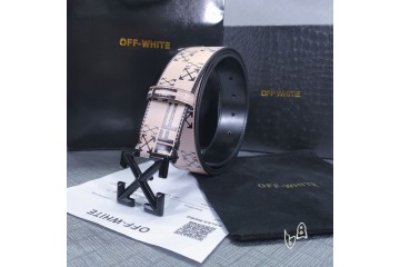 OFF-WHITE Arrow Leather Belt Pink