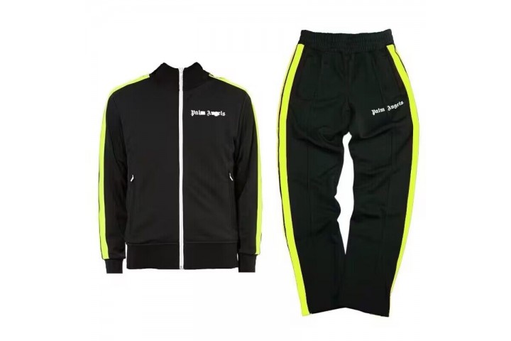 Palm Angels Track Jacket Black Green