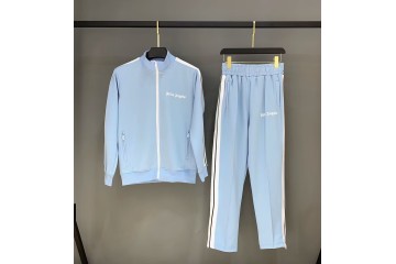 Palm Angels Track Jacket University Blue White Black