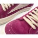Rick Owens EDFU Vintage Sneaks Velour Suede Hot Pink Milk White