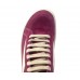 Rick Owens EDFU Vintage Sneaks Velour Suede Hot Pink Milk White