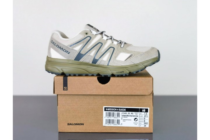 Salomon X-Misson 4 Suede Castor Gray