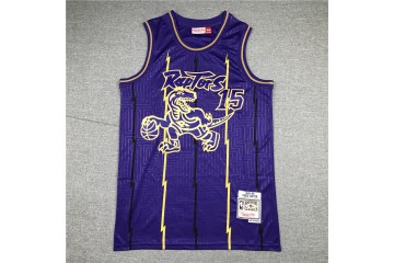Vince Carter Toronto Raptors 15 Purple Hardwood Classics Jersey